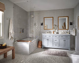 Moen Oxby Spot Resist Brushed Nickel 1‑Handle Tub/Shower Faucet with Valve