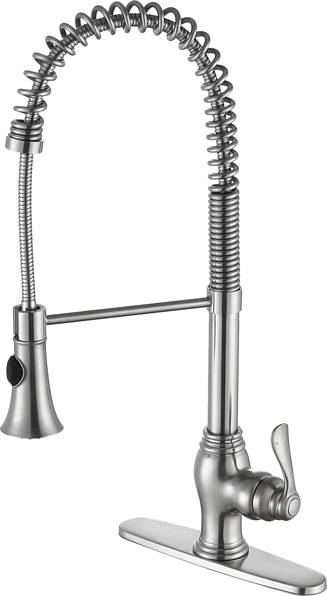 ANZZI Bastion Single Handle Standard Kitchen Faucet in Brushed Nickel
