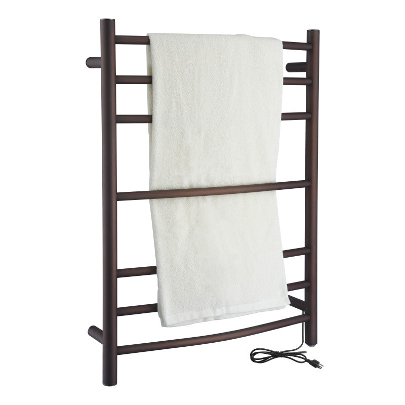 ANZZI Gown 7-Bar Oil Rubbed Bronze Plug-In Wall Mounted Towel Warmer, 23.6 x 31.5 in