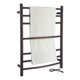 ANZZI Gown 7-Bar Oil Rubbed Bronze Plug-In Wall Mounted Towel Warmer, 23.6 x 31.5 in