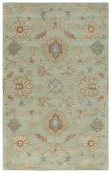 Safavieh Wyndham Buckden 5 x 8 Light Green Indoor Floral/Botanical Vintage Handcrafted Area Rug