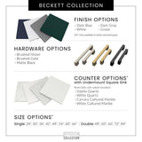 Wyndham Collection Beckett 30 in. Freestanding Dark Gray Bath Vanity with Giotto Quartz Top