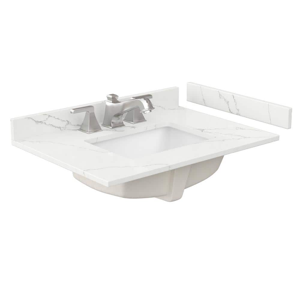 Wyndham Collection Beckett 30 in. Freestanding Dark Gray Bath Vanity with Giotto Quartz Top