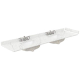 Wyndham Collection Beckett TK 84" Double Sink Bath Vanity with Giotto Quartz Top