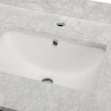 Wyndham Collection Sheffield 30" Bathroom Vanity in Espresso with Carrara Marble Top