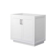 Wyndham Collection Miranda 35.25 in. White Bathroom Vanity Cabinet