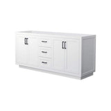 Wyndham Collection Miranda 71-inch Double Bath Vanity Cabinet in White