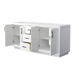 Wyndham Collection Miranda 71-inch Double Bath Vanity Cabinet in White