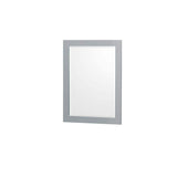 Wyndham Collection Sheffield 29" Gray Bathroom Vanity Cabinet with Mirror