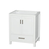 Wyndham Collection Sheffield 29 in. Bathroom Vanity Cabinet in White