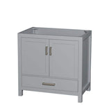 Wyndham Collection Sheffield 35 in. Bathroom Vanity Cabinet in Gray