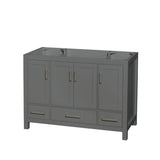 Wyndham Collection Sheffield 47 in. Single Bath Vanity Cabinet, Dark Gray