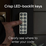 Wyze Keypad for Single Cylinder Deadbolt Smart Lock, Bluetooth Keypad, Deadbolt Smart Lock Sold Separately
