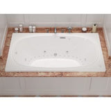 Universal Tubs Peridot 6 ft. Acrylic Rectangular Drop-in Whirlpool & Air Bathtub in White (48 x 78 in)