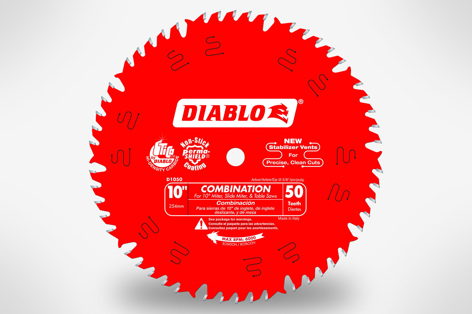 Diablo Combination Saw Blade for Wood 10" 50 Teeth