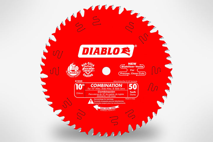 Diablo Combination Saw Blade for Wood 10" 50 Teeth