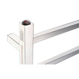 ANZZI Charles Series 6-Bar Stainless Steel Wall Mounted Electric Towel Warmer Rack, Brushed Nickel, 20.47" W x 26.77" H x 4.33" D