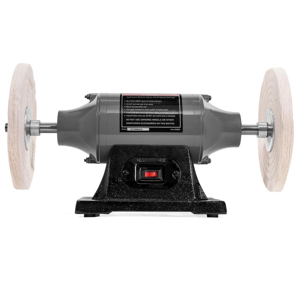 XtremepowerUS 8 in. 3/4 HP Electric Heavy-Duty Buffer Bench Top Polisher Grinder