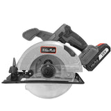 XtremepowerUS 20-Volt Max Cordless Circular Saw Brushless 6.5 in. Lithium Battery with Charger and Bag