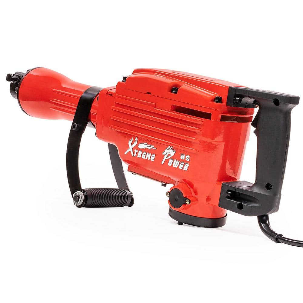 XtremepowerUS 2200-Watt Heavy-Duty Demolition Jack Hammer Concrete Breaker with 3 in. x 12 in. Scaling Chisel Bit and Tool Kit