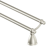 Moen Caldwell 24-in Mediterranean Bronze Wall Mount Double Towel Bar