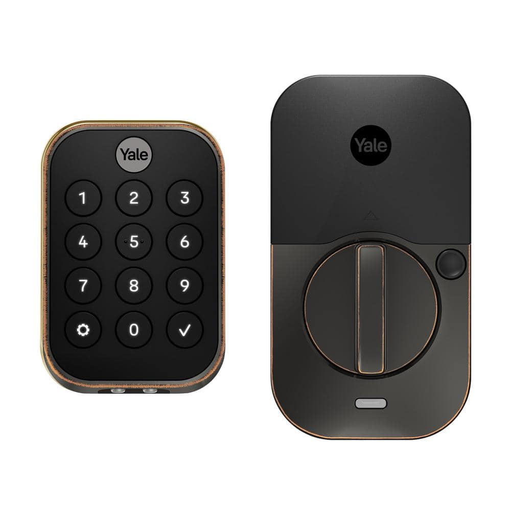 Yale Assure Lock 2; Keyless Smart Door Lock with Bluetooth and Pushbutton Keypad, Oil Rubbed Bronze