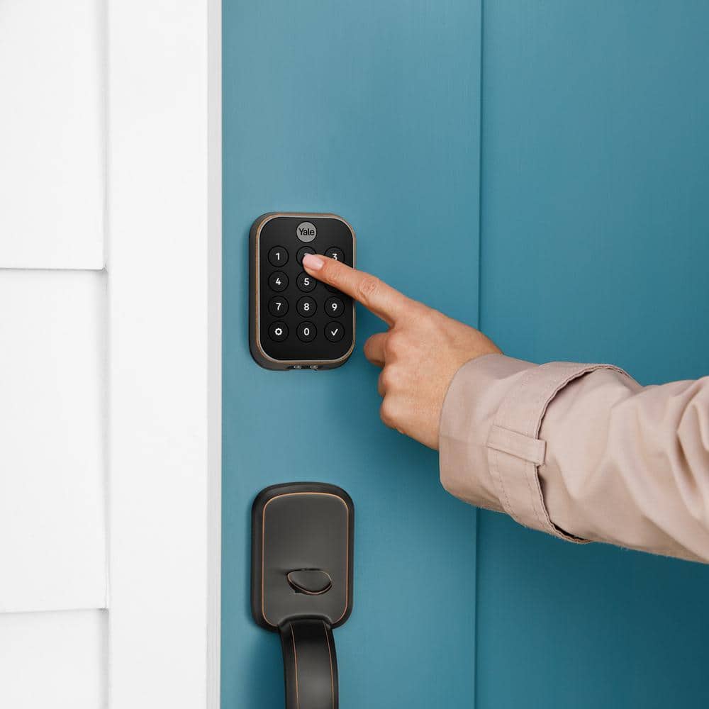Yale Assure Lock 2; Keyless Smart Door Lock with Bluetooth and Pushbutton Keypad, Oil Rubbed Bronze