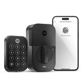 Yale Assure Lock 2; Keyless Smart Door Lock with Wi-Fi and Fingerprint Access; Black Suede