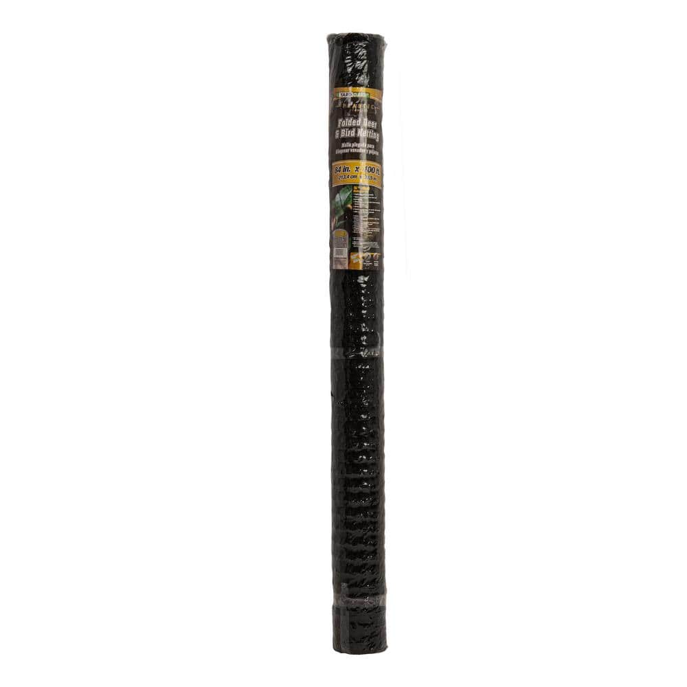 YARDGARD 2 ft. x 25 ft. Multi-Purpose Black Plastic Netting