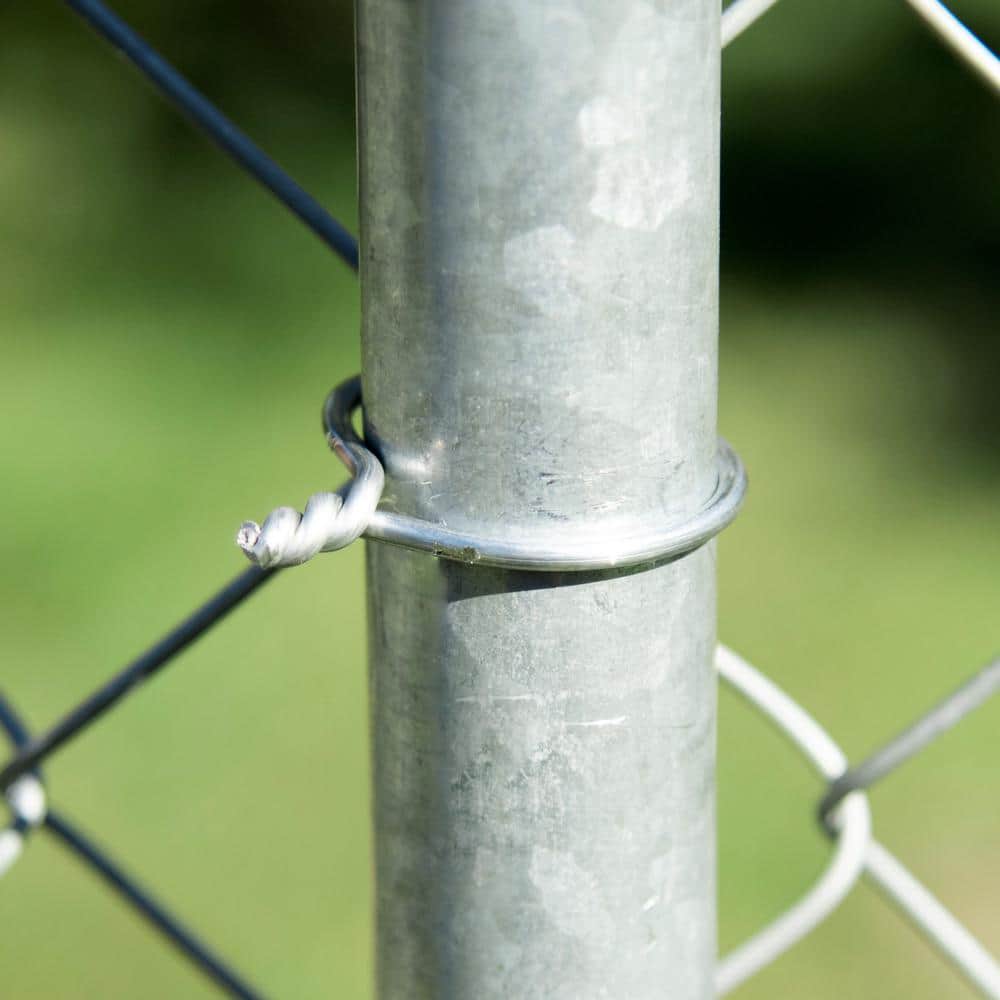 YARDGARD SpeedyTie Chain Link Fence Line Post Galvanized Steel Tie Wires 1-5/8" Diameter (100 PCS)