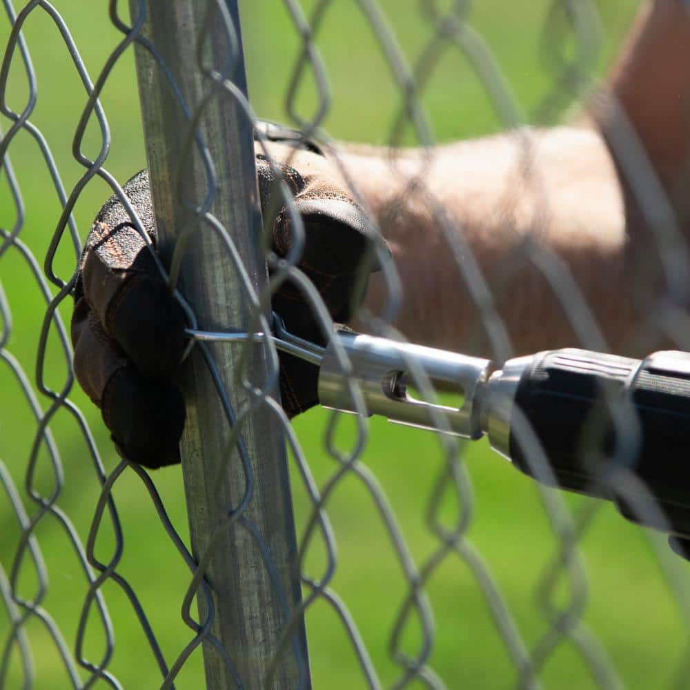 YARDGARD SpeedyTie Chain Link Fence Line Post Galvanized Steel Tie Wires 1-5/8" Diameter (100 PCS)