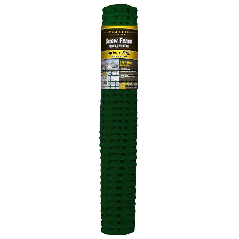 YARDGARD 4 ft. x 50 ft. Green Plastic Snow Fence