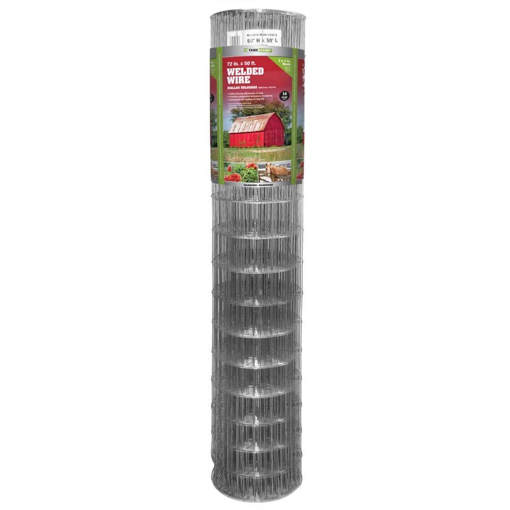 YARDGARD 6 ft. x 50 ft. 14-Gauge Galvanized Welded Wire