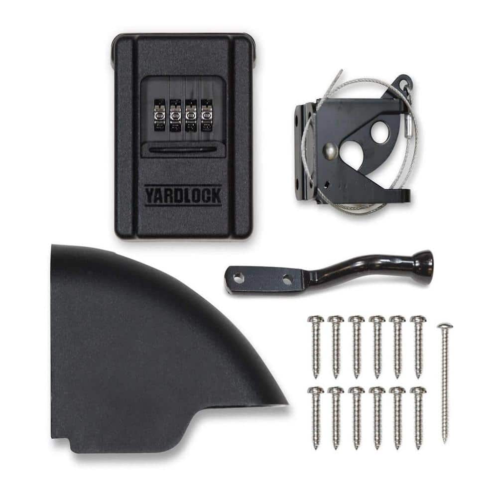 YARDLOCK Keyless Gate Lock Kit, Black