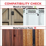 YARDLOCK Keyless Gate Lock XLB Kit, Black