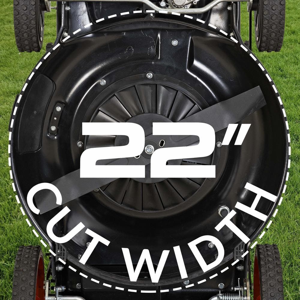 YARDMAX 22 in. 201 cc SELECT PACE 6 Speed CVT High Wheel FWD 3-in-1 Gas Walk Behind Self Propelled Lawn Mower