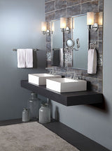 Moen Arris 13.85-in x 8.9-in Chrome Double-Sided Magnifying Wall-Mounted Vanity Mirror