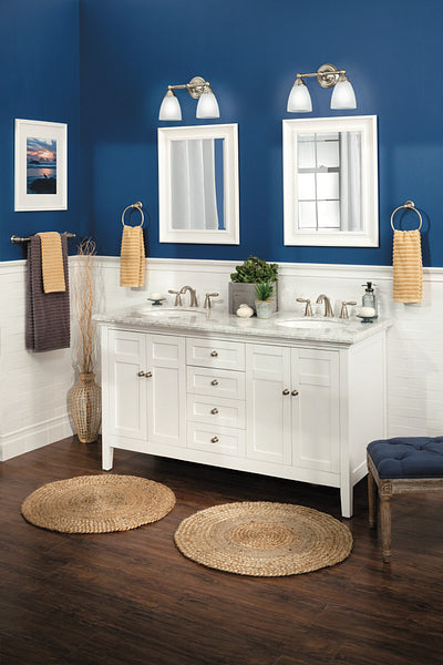 Moen Brantford 18-in Brushed Nickel Wall Mount Single Towel Bar