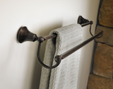 Moen Wynford 24-in Brushed Nickel Wall-Mount Double Towel Bar