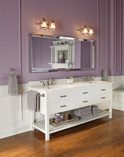Moen Wynford 24-in Brushed Nickel Wall Mount Single Towel Bar