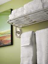 Moen Kingsley Brushed Nickel Wall-Mount Towel Shelf Rack (YB5494BN)