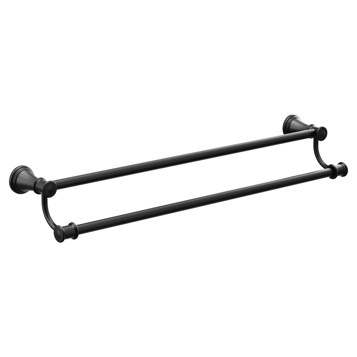 Moen Belfield 24-in Polished Nickel Wall Mount Double Towel Bar