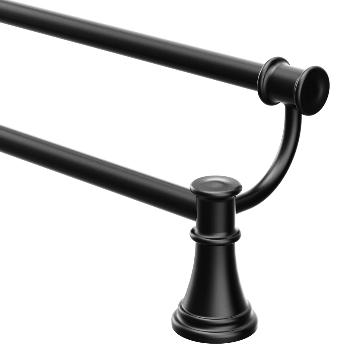 Moen Belfield 24-in Polished Nickel Wall Mount Double Towel Bar