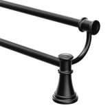 Moen Belfield 24-in Polished Nickel Wall Mount Double Towel Bar