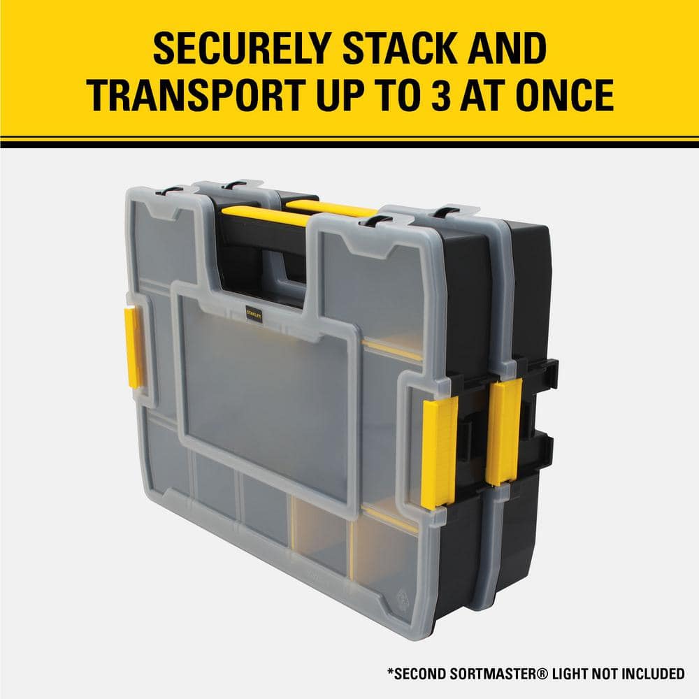 Stanley SoftMaster 12-Compartment Small Parts Light Organizer