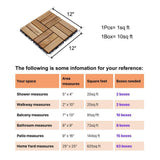 1 ft. x 1 ft. Acacia Wood Deck Tile in Yellow Brown (10-Piece)