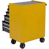 CAT Heavy-Duty 26 in. 5-Drawer Yellow 16-Gauge Steel Rolling Tool Cabinet with Keyed Locking System