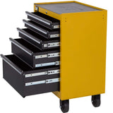CAT Heavy-Duty 26 in. 5-Drawer Yellow 16-Gauge Steel Rolling Tool Cabinet with Keyed Locking System