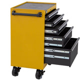 CAT Heavy-Duty 26 in. 5-Drawer Yellow 16-Gauge Steel Rolling Tool Cabinet with Keyed Locking System