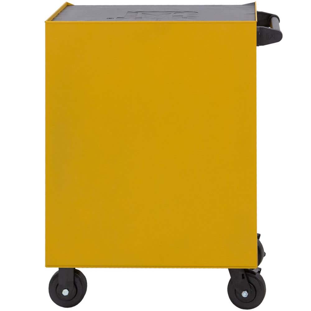 CAT Heavy-Duty 26 in. 5-Drawer Yellow 16-Gauge Steel Rolling Tool Cabinet with Keyed Locking System